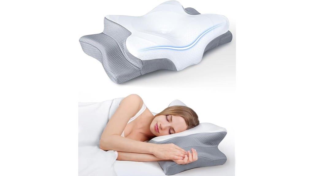 cooling ergonomic neck pillow
