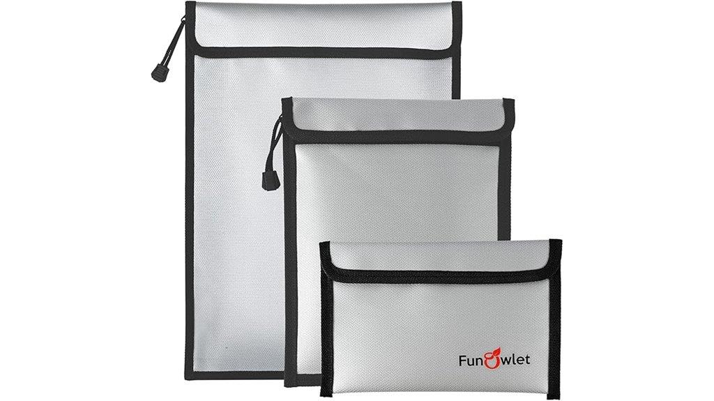 fireproof waterproof document bags