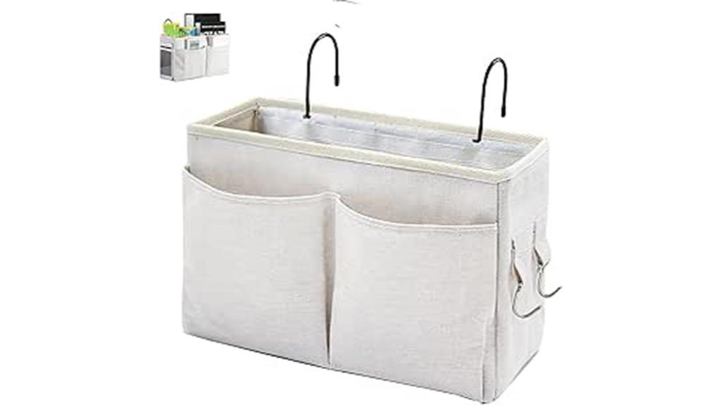 hanging bedside storage solution