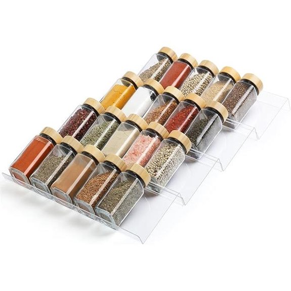 4-Tier Acrylic Spice Drawer Organizer (9