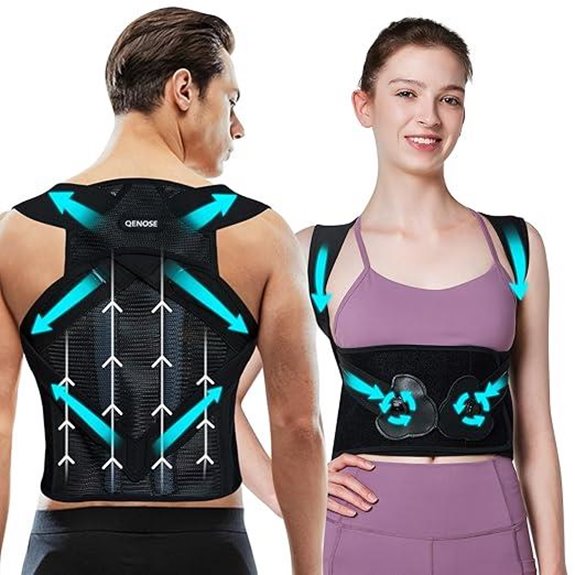 Back Brace Posture Corrector with Adjustable Support (23