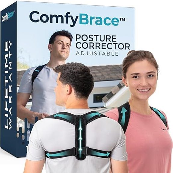 ComfyBrace Posture Corrector – Adjustable Back Support Belt
