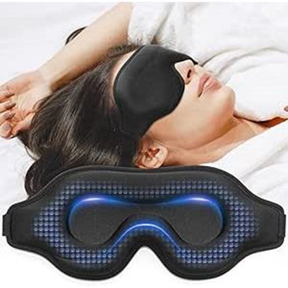 Weighted Sleep Eye Mask with Adjustable Strap Blackout