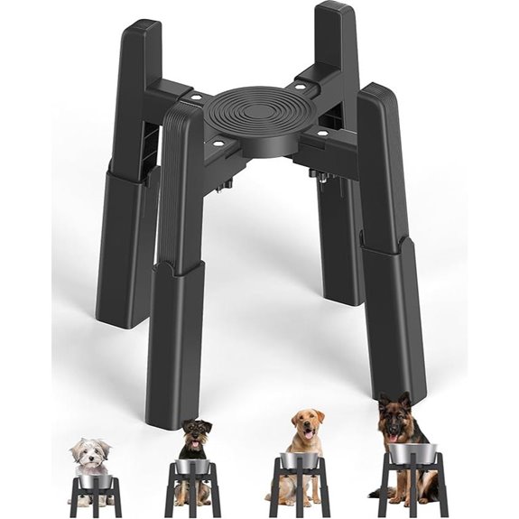 CZPET Adjustable Height Dog Bowl Stand (Stand Only)