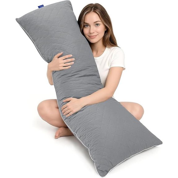 YZ HOME Firm Body Pillow with Adjustable Height