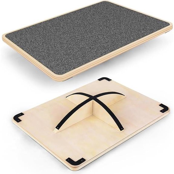Balance Board for Adults – Anti-Slip 350LBS Wood Core Strength