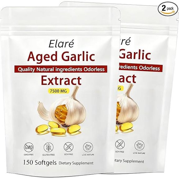 Elare Aged Garlic Extract 7500mg Capsules (150)