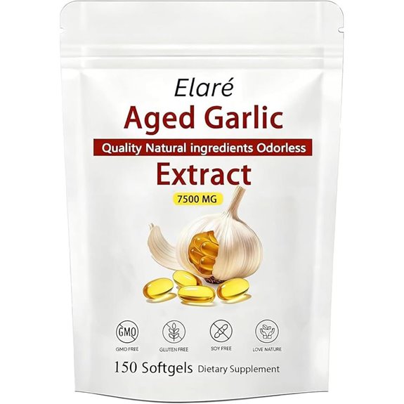 Elare Aged Garlic Extract 7500mg Capsules