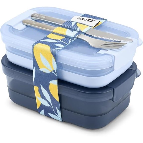 Ello 2-Pack Airtight Food Storage Bento Boxes
