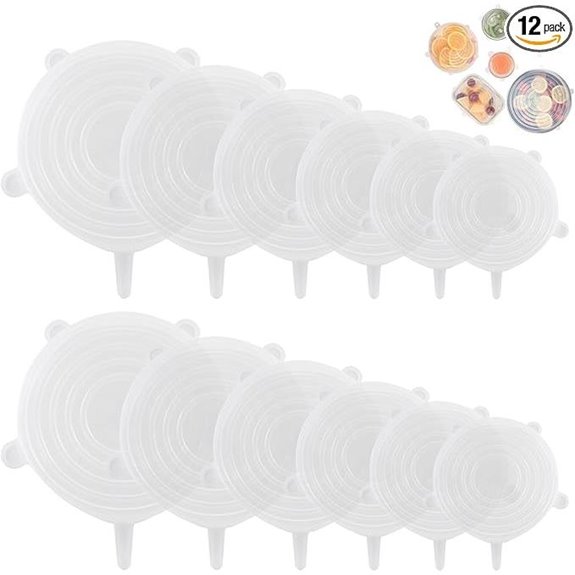 Silicone Stretch Lids – 12 Pack Airtight Covers