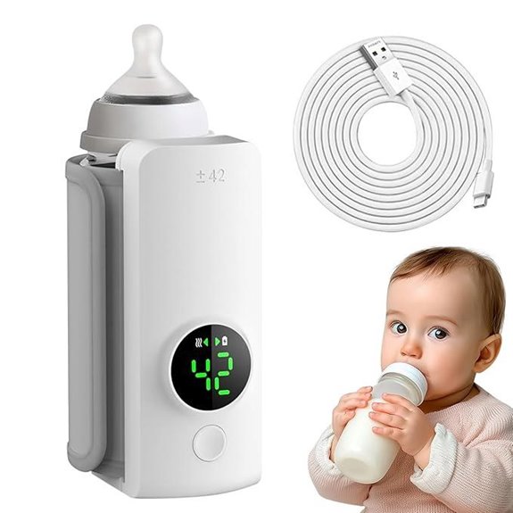 Portable Bottle Warmer for Travel with Battery-Power