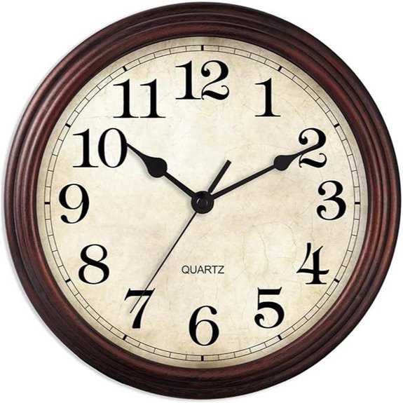 bronze silent wall clock
