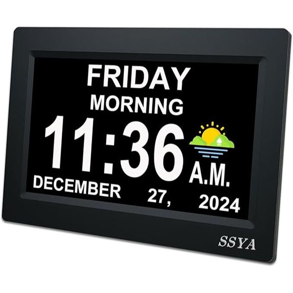 calendar clock with alarms