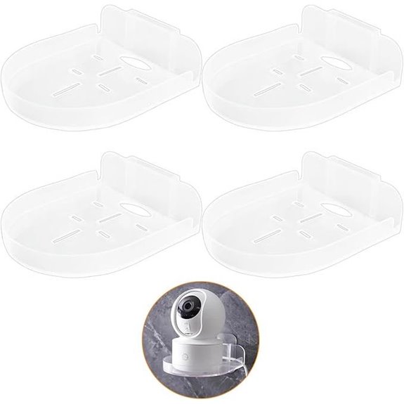 4 Pack Security Camera Wall Mounts with Clips