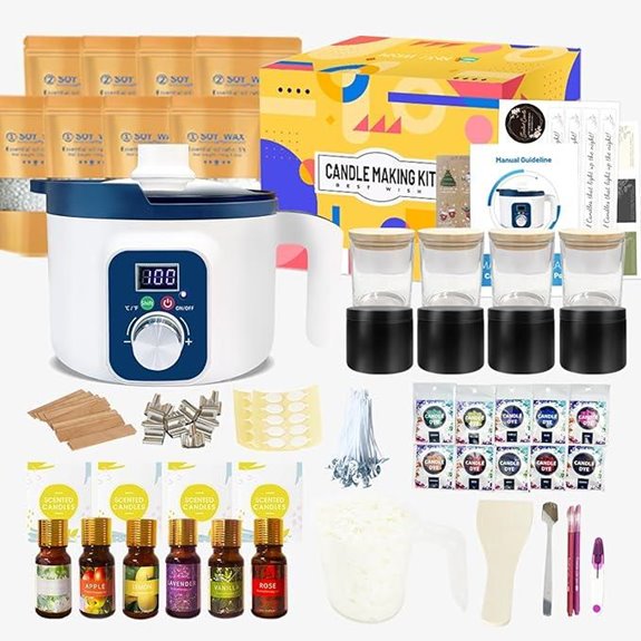 Complete Candle Making Kit with Temperature Controlled Pot