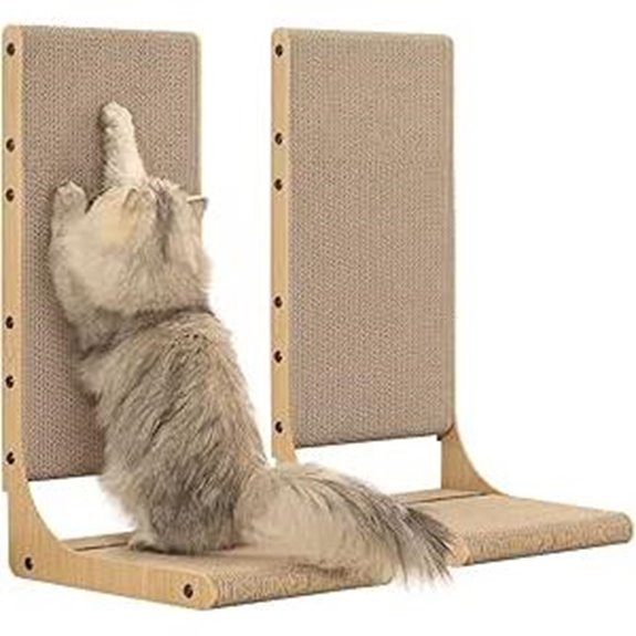 Zakkart 2-Pack Cardboard L-Shape Cat Scratcher