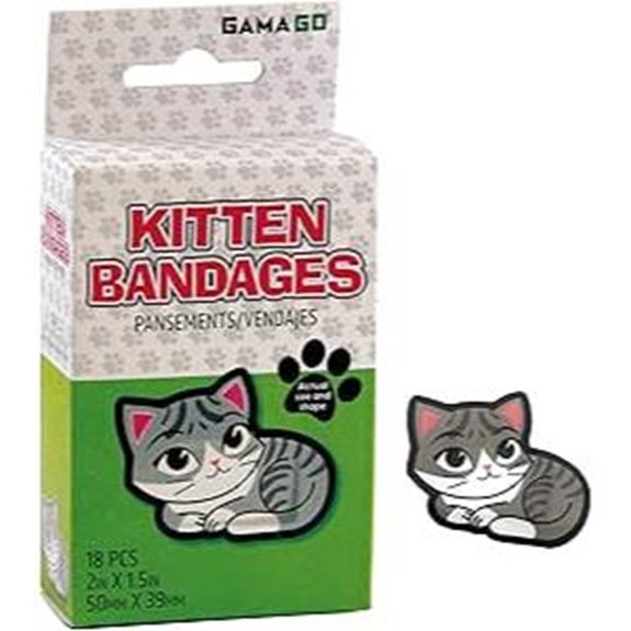 GAMAGO Kitten Bandages – Cat-Shaped First Aid Plasters