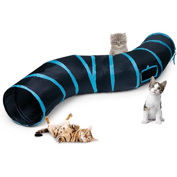Sheldamy Cat Tunnel – Collapsible Interactive Play Tunnel