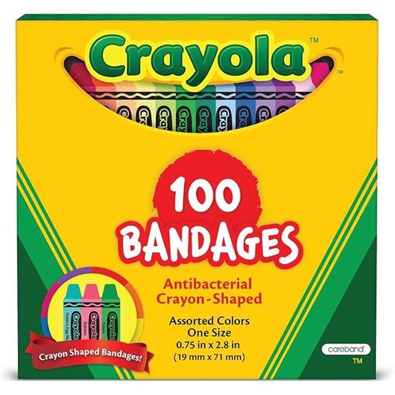 Crayola Shaped Kids Bandages 100 Count
