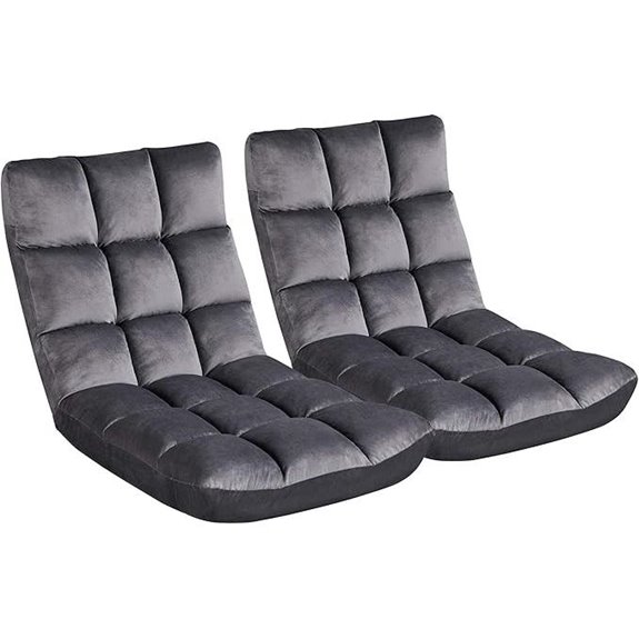 Yaheetech Padded Floor Chair with Back Support (2)