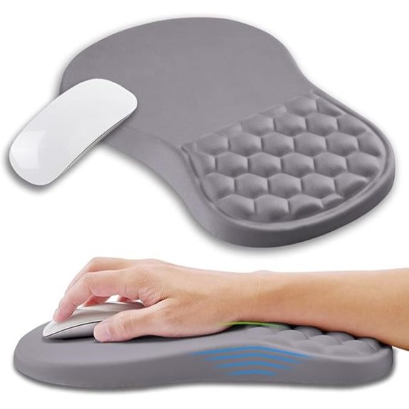 Ergonomic Mouse Pad with Memory Foam Wrist Rest