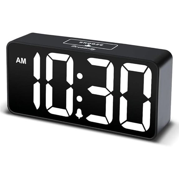 compact clock with charging
