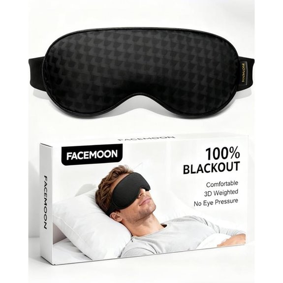 Blackout Weighted Eye Mask – 3D Contoured Sleep Mask