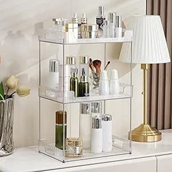3-Tier Counter Organizer for Cosmetics and Skincare