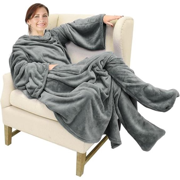 Catalonia Wearable Fleece Blanket with Sleeves