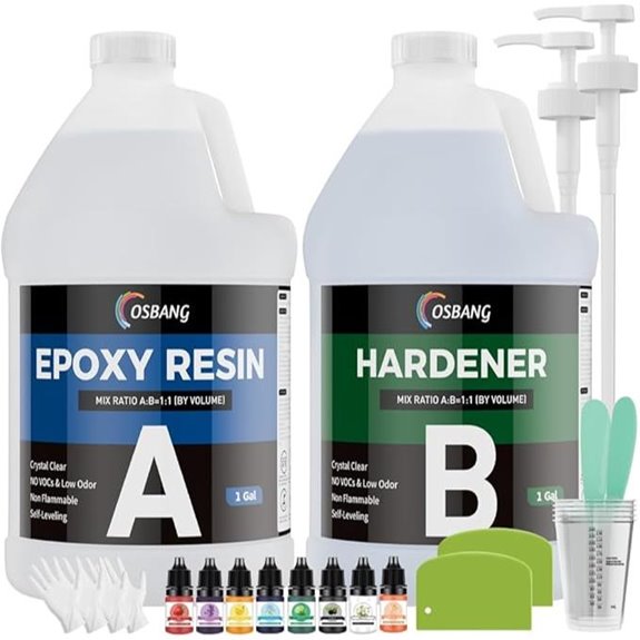 Epoxy Resin 2 Gal Crystal Clear Casting Kit