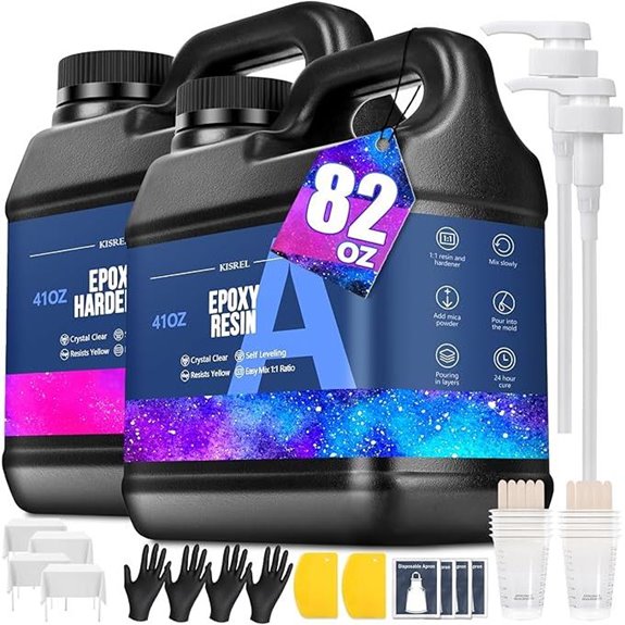 KISREL Epoxy Resin Kit 82oz Crystal Clear