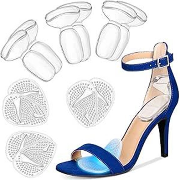 Heel Cushion Inserts & Metatarsal Pads - 6 Pairs