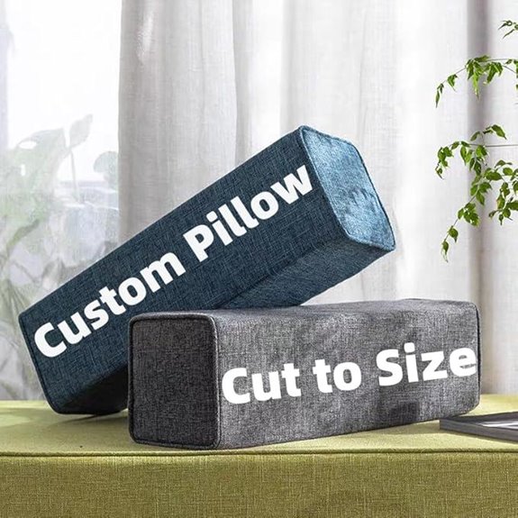 Custom Size Armrest Pillows for Sofa Cushions