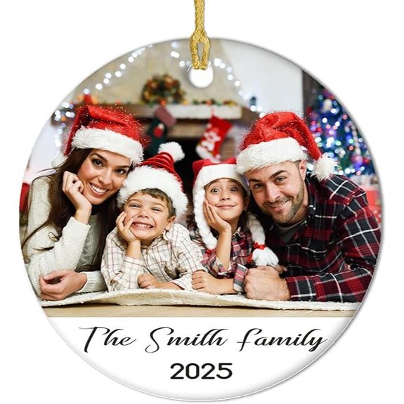 Personalized Photo Christmas Ornament 2025 Keepsake Gift
