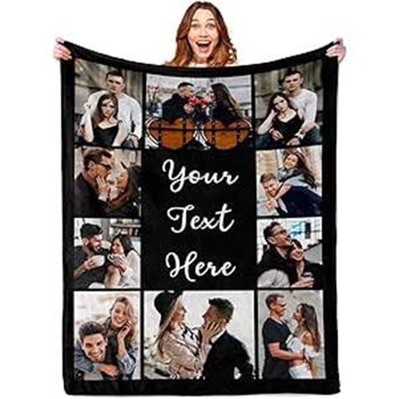 Personalized Photo Blanket for Gifts (Christmas Valentines)