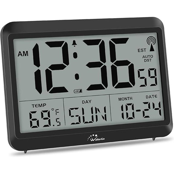 digital clock with temperature