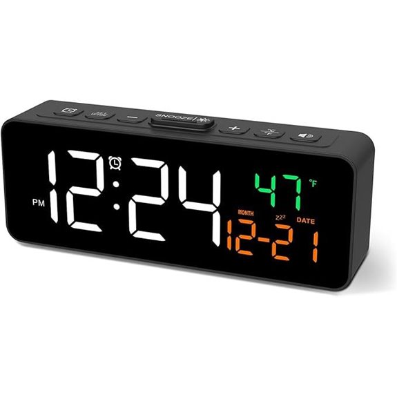 digital clock with temperature