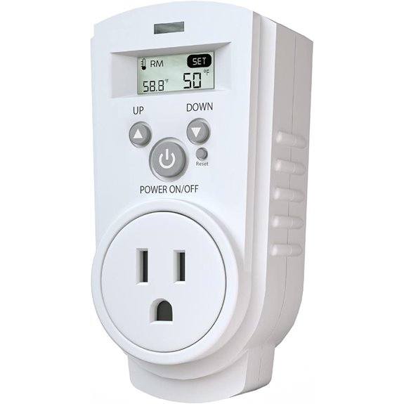 EconoHome Digital Plug-In Thermostat with LCD