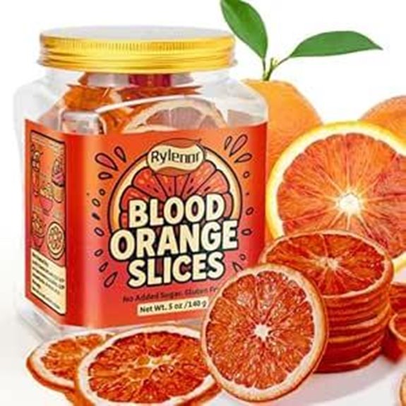 Dried Blood Orange Slices for Cocktails (5 oz)