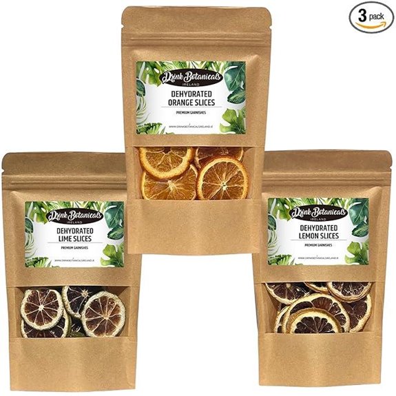 3-Pack Dried Citrus Slices for Cocktails and Decor