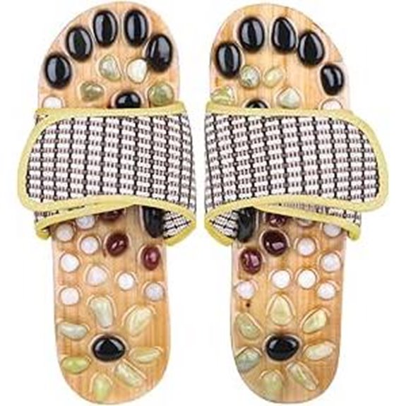 Acupressure Massage Slippers with Earth Stone (Men)