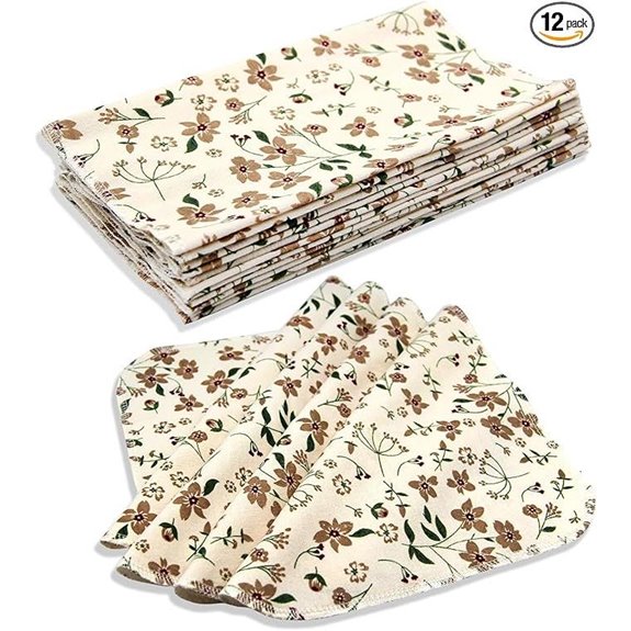 Pinowu Reusable Cotton Cloth Kitchen Towels (12pcs)