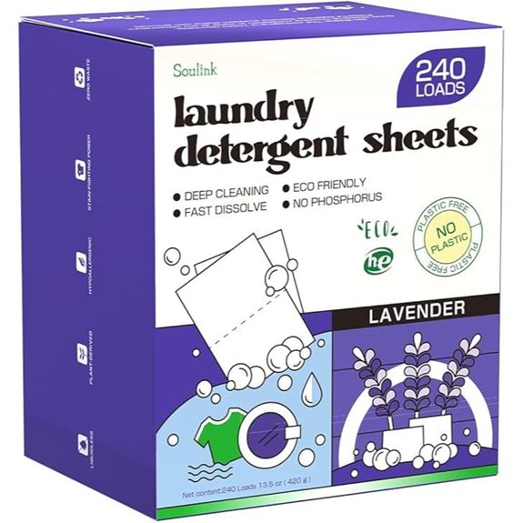 Soulink Lavender Laundry Detergent Sheets (240 Loads)
