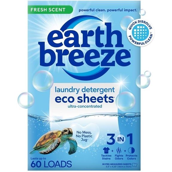 Earth Breeze Laundry Detergent Sheets – 60 Loads
