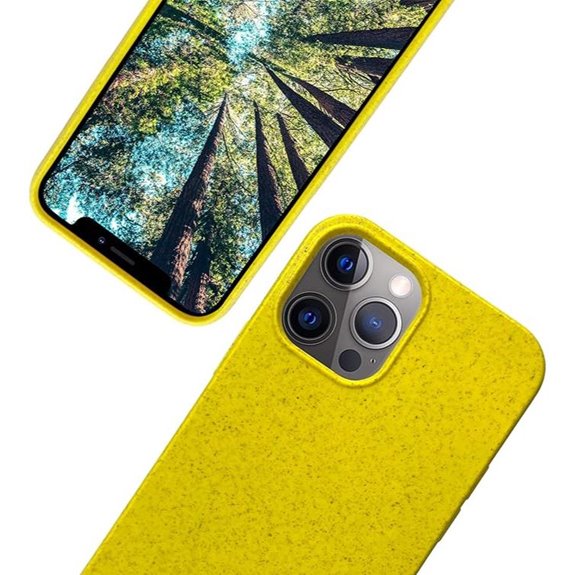 Eco Phone Case for iPhone 12/12 Pro - Plant Fiber Yellow