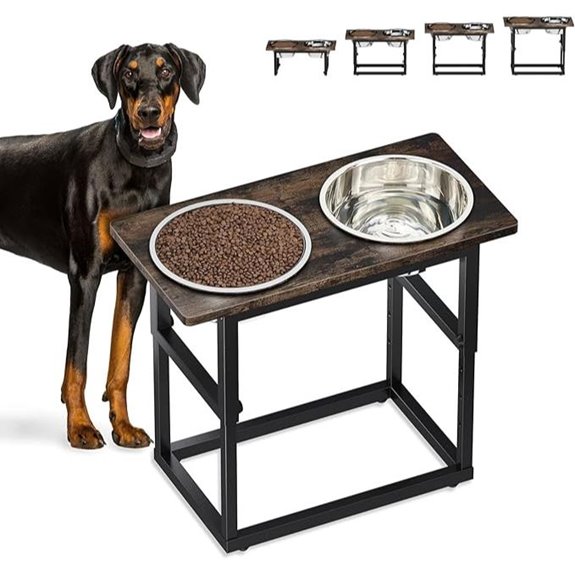 Zarler Elevated Dog Bowls for Large Breeds