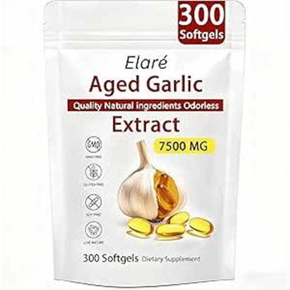 Aged Garlic Extract Softgels for Health Support