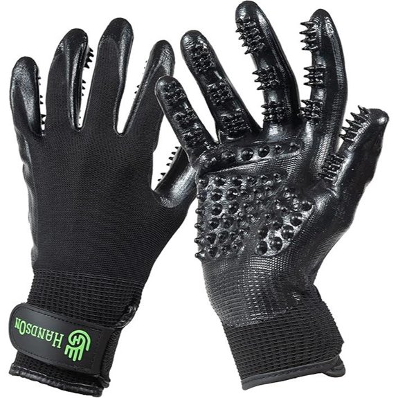 H HANDSON Pet Grooming Gloves - Hair Remover Beater