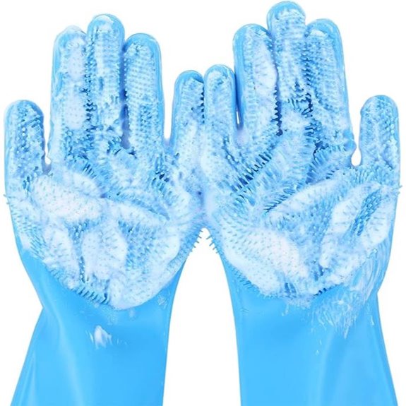 Pecute Pet Grooming Gloves with Heat-Resistant Silicone