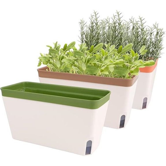 OurWarm Windowsill Herb Planter Box Set (3)